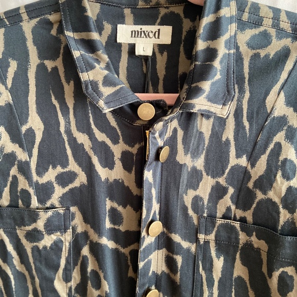 Mixed by Nasrin, Leopard Jumpsuit, Large, Regular Fit, NWT - Picture 7 of 12